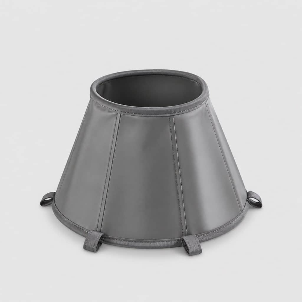 Collerette de convalescence souple taille M en tissu enduit gris