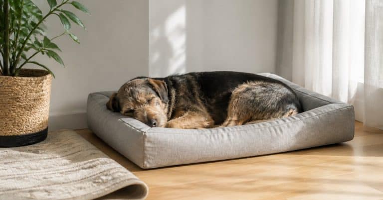 Panier, coussin ou tapis : choisir le couchage de son chien