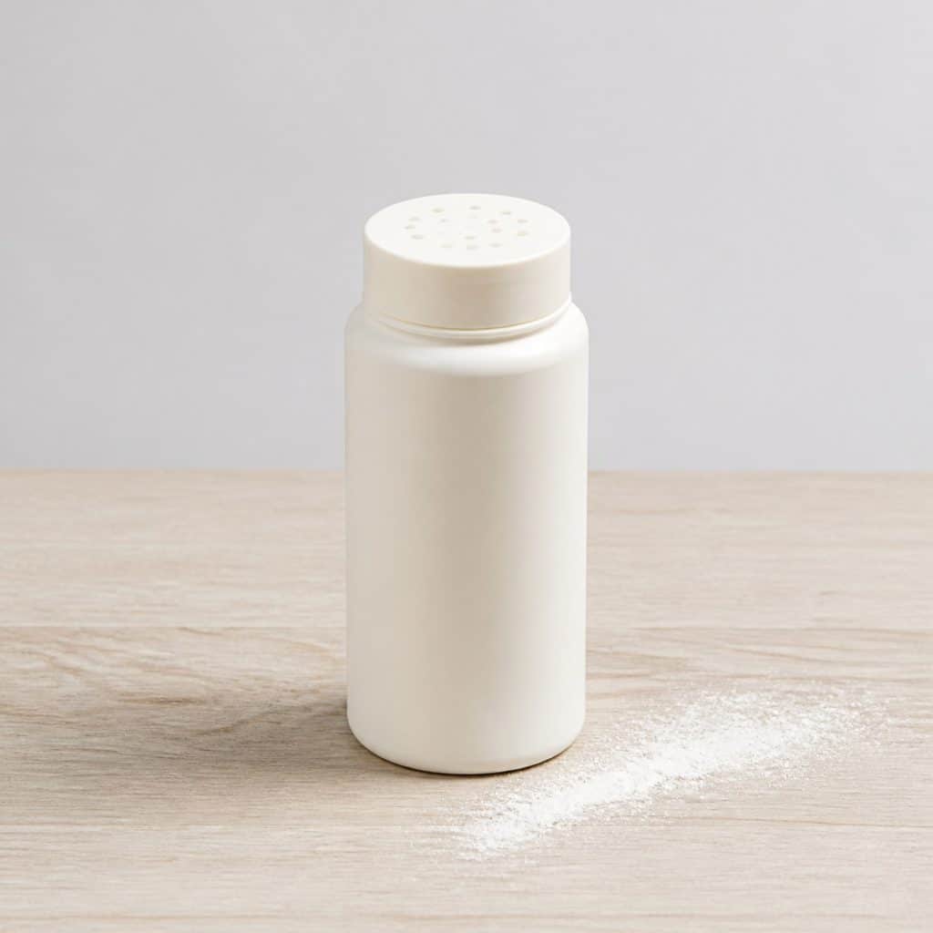 Flacon poudreur d'hygiène externe de 100 g à bouchon perforé