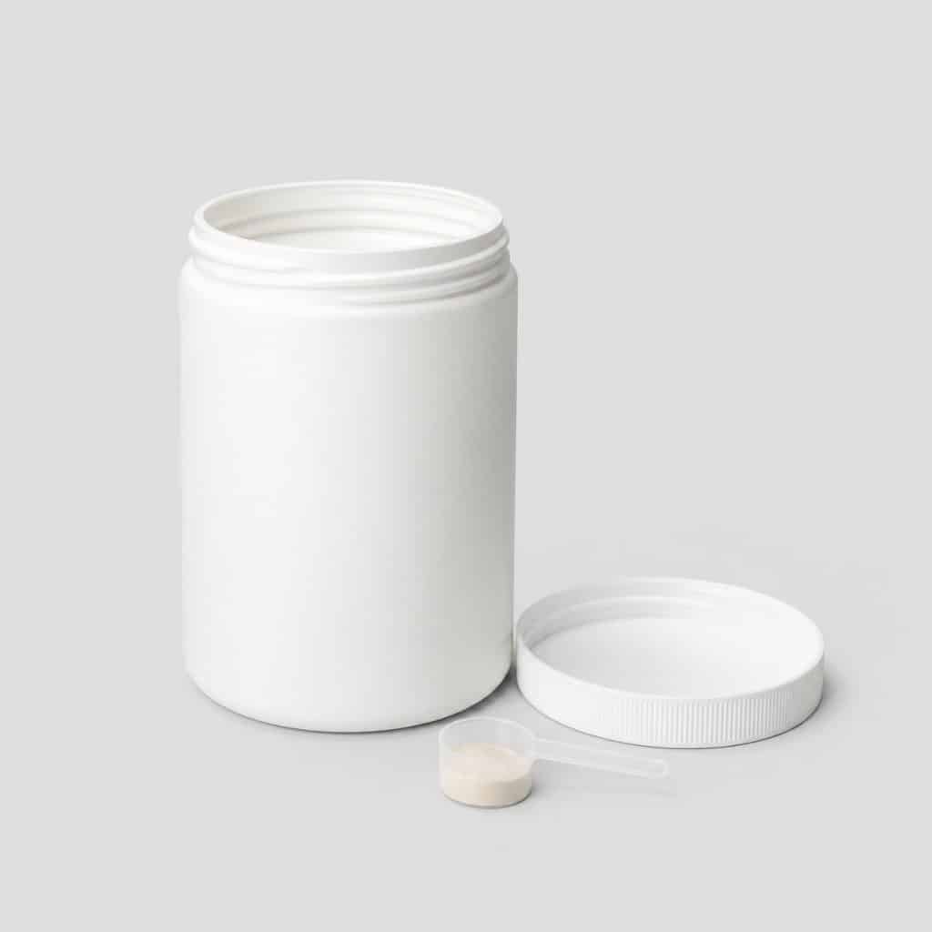 Pot de 120 g de poudre de membrane de coquille d'œuf pour chien avec sa mesurette