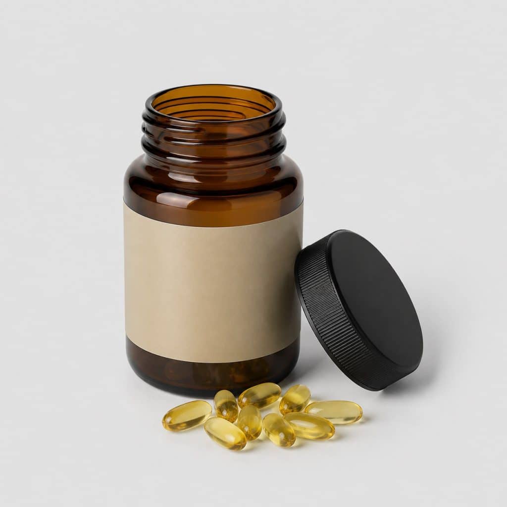 Pilulier de 60 gélules de vitamine E et sélénium
